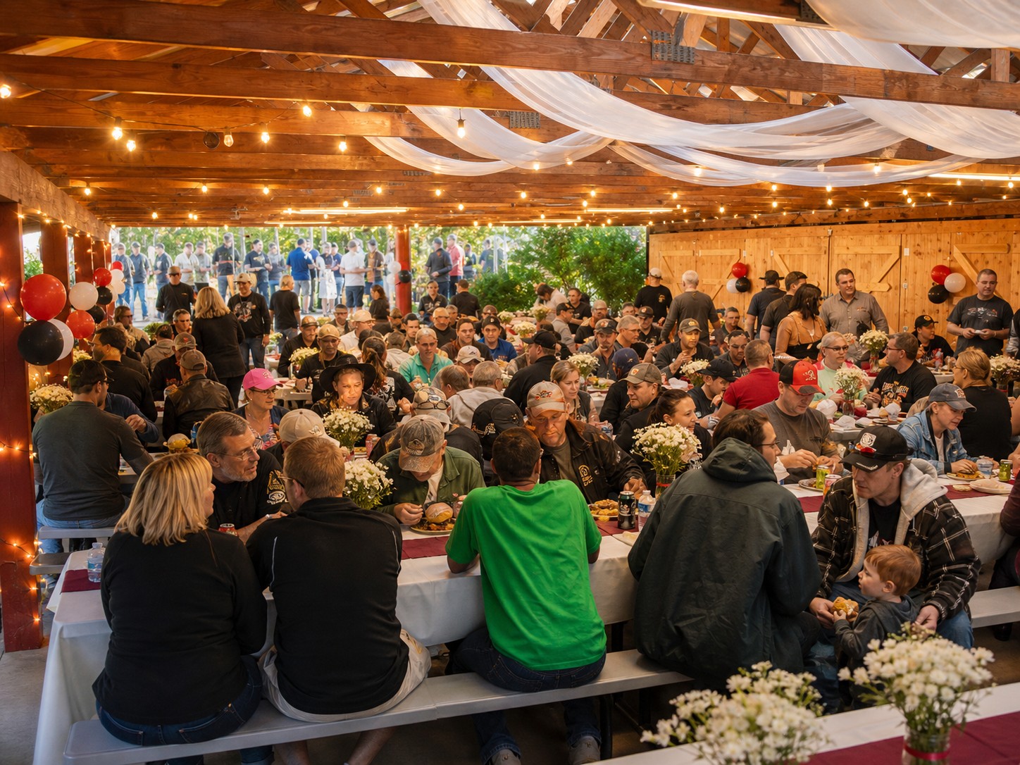 Crowded Pavillion